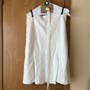 Linen white skirt